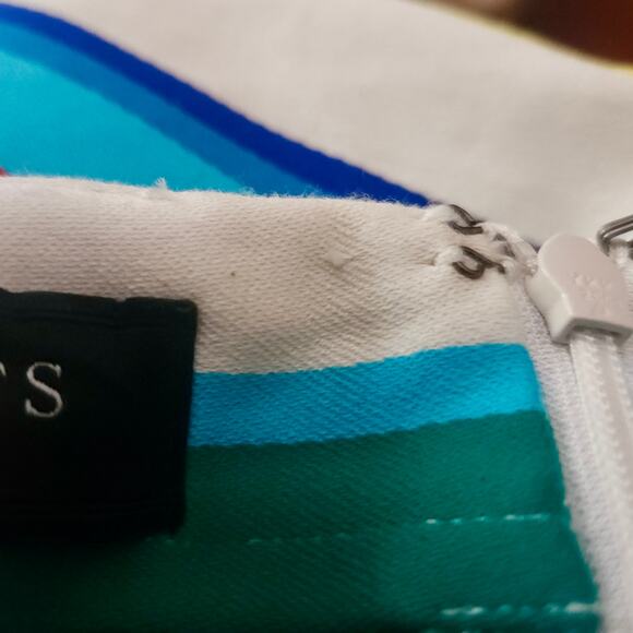 TALBOTS Petites A-line Pencil Skirt Coastal Nautical Stripes 10P NWT - Picture 3 of 4